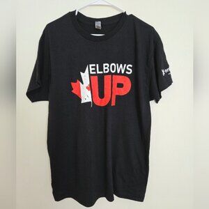 Gildan Black Kids T-Shirt with Red and White Graphic